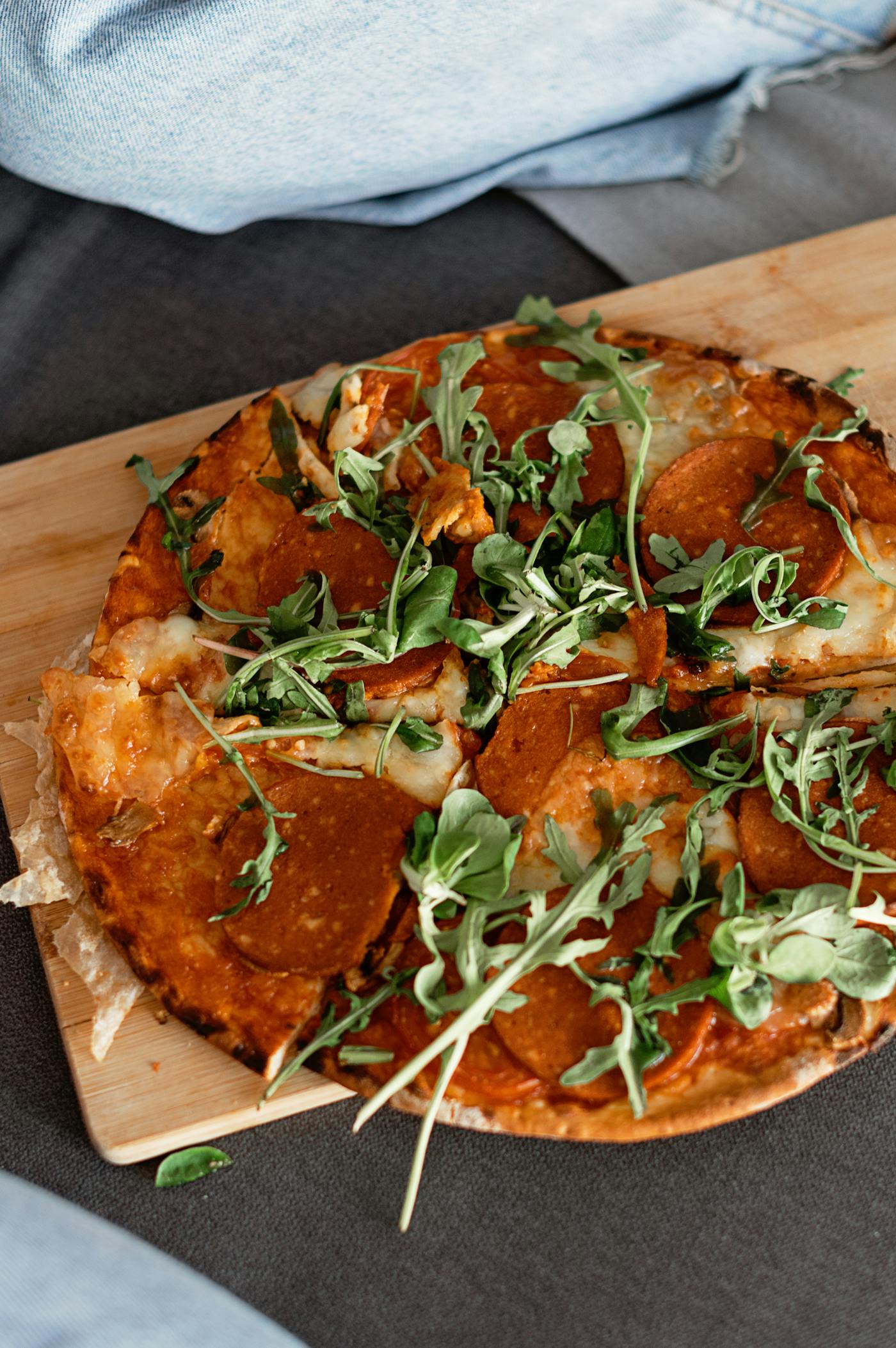Pizza fatiada real